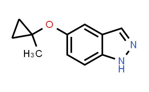 CAS No. 1626355-74-5, 1H-Indazole, 5-[(1-methylcyclopropyl)oxy]-