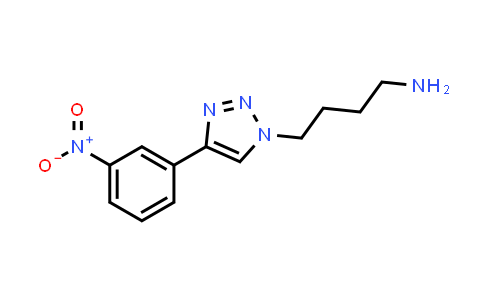 CAS No. 1626413-51-1, 4-(4-(3-Nitrophenyl)-1H-1,2,3-triazol-1-yl)butan-1-amine