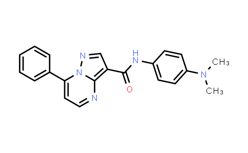 CAS No. 1626966-77-5, Pyrazolo[1,5-a]pyrimidine-3-carboxamide, N-[4-(dimethylamino)phenyl]-7-phenyl-