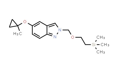 CAS No. 1627093-40-6, 2H-Indazole, 5-[(1-methylcyclopropyl)oxy]-2-[[2-(trimethylsilyl)ethoxy]methyl]-