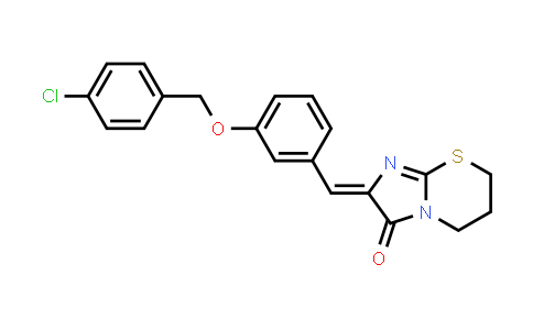 CAS No. 1627710-30-8, (Z)-2-(3-((4-Chlorobenzyl)oxy)benzylidene)-6,7-dihydro-5H-imidazo[2,1-b][1,3]thiazin-3(2H)-one