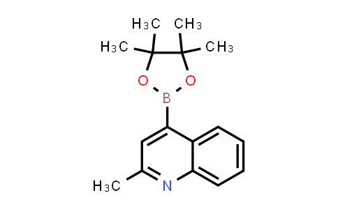 CAS No. 1627721-83-8, 2-Methyl-4-(4,4,5,5-tetramethyl-1,3,2-dioxaborolan-2-yl)quinoline