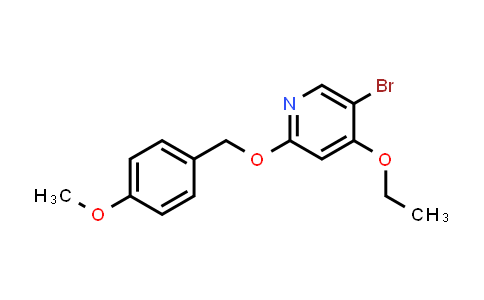 CAS No. 1627857-11-7, 5-Bromo-4-ethoxy-2-((4-methoxybenzyl)oxy)pyridine