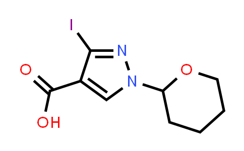CAS No. 1627924-17-7, 3-Iodo-1-(tetrahydro-2H-pyran-2-yl)-1H-pyrazole-4-carboxylic acid