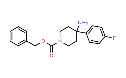 CAS No. 1627972-82-0, Benzyl 4-amino-4-(4-fluorophenyl)piperidine-1-carboxylate