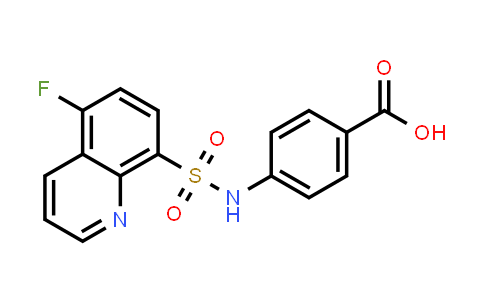 CAS No. 1628431-07-1, 4-(5-Fluoroquinoline-8-sulfonamido)benzoic acid