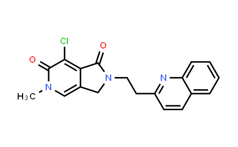 CAS No. 1628618-33-6, 7-Chloro-5-methyl-2-(2-(quinolin-2-yl)ethyl)-2,3-dihydro-1H-pyrrolo[3,4-c]pyridine-1,6(5H)-dione