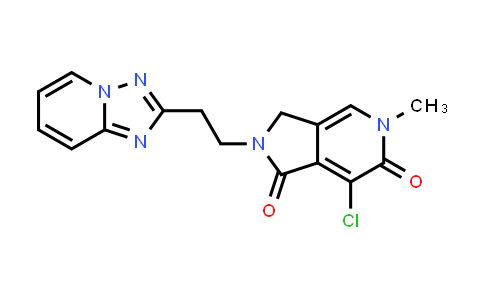 CAS No. 1628618-35-8, 2-(2-([1,2,4]Triazolo[1,5-a]pyridin-2-yl)ethyl)-7-chloro-5-methyl-2,3-dihydro-1H-pyrrolo[3,4-c]pyridine-1,6(5H)-dione