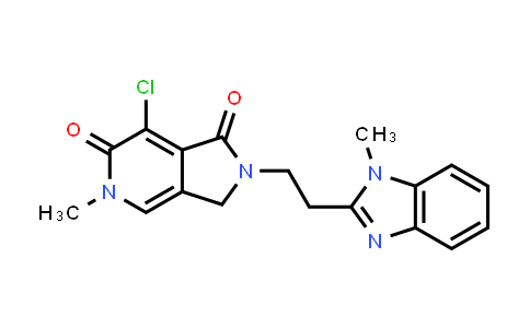 CAS No. 1628618-37-0, 7-Chloro-5-methyl-2-(2-(1-methyl-1H-benzo[d]imidazol-2-yl)ethyl)-2,3-dihydro-1H-pyrrolo[3,4-c]pyridine-1,6(5H)-dione