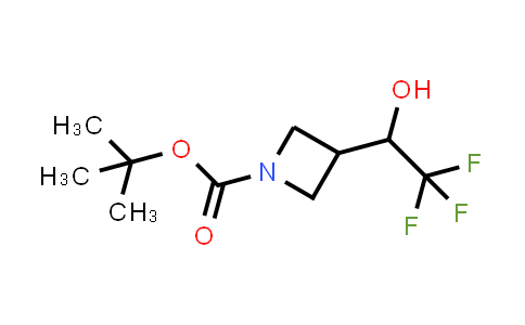 CAS No. 1628733-94-7, tert-Butyl 3-(2,2,2-trifluoro-1-hydroxyethyl)azetidine-1-carboxylate