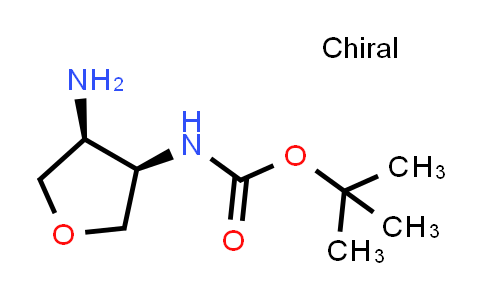 CAS No. 1628794-75-1, tert-Butyl ((3R,4S)-4-aminotetrahydrofuran-3-yl)carbamate
