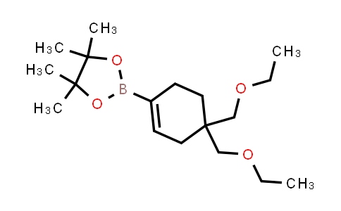 MC529193 | 1628927-33-2 | 2-(4,4-bis(Ethoxymethyl)cyclohex-1-en-1-yl)-4,4,5,5-tetramethyl-1,3,2-dioxaborolane