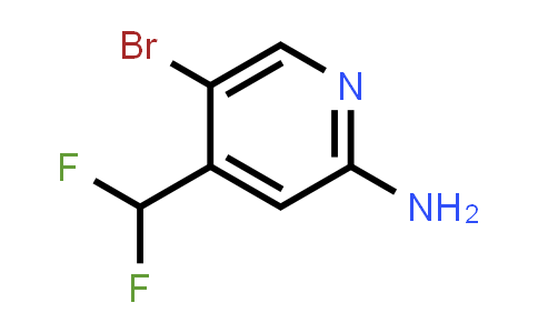 CAS No. 1629048-24-3, 5-Bromo-4-(difluoromethyl)pyridin-2-amine