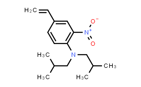 CAS No. 1629125-67-2, Benzenamine, 4-ethenyl-N,N-bis(2-methylpropyl)-2-nitro-