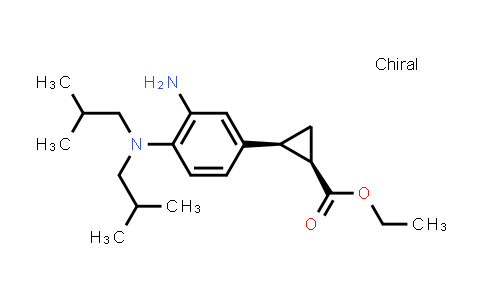 CAS No. 1629126-20-0, (1R,2S)-ethyl 2-(3-amino-4-(diisobutylamino)phenyl)cyclopropanecarboxylate