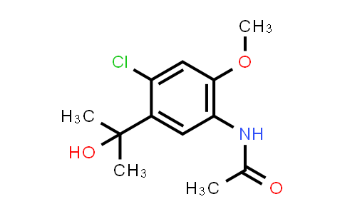 CAS No. 1629269-88-0, N-[4-Chloro-5-(1-hydroxy-1-methylethyl)-2-methoxyphenyl]acetamide