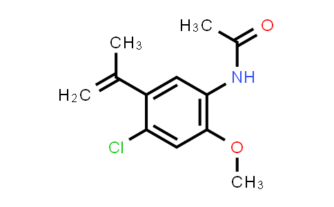 CAS No. 1629269-89-1, N-[4-Chloro-2-methoxy-5-(1-methylethenyl)phenyl]acetamide