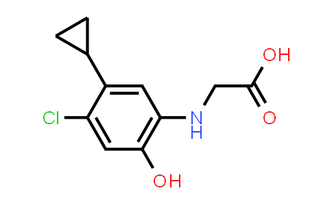 CAS No. 1629270-07-0, 2-((4-chloro-5-cyclopropyl-2-hydroxyphenyl)amino)acetic acid
