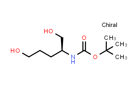 CAS No. 162955-48-8, tert-Butyl (S)-(1,5-dihydroxypentan-2-yl)carbamate