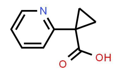 CAS No. 162960-26-1, 1-(Pyridin-2-yl)cyclopropanecarboxylic acid