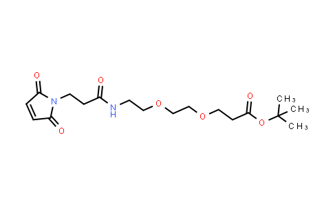 CAS No. 1629676-64-7, Propanoic acid, 3-[2-[2-[[3-(2,5-dihydro-2,5-dioxo-1H-pyrrol-1-yl)-1-oxopropyl]amino]ethoxy]ethoxy]-, 1,1-dimethylethyl ester