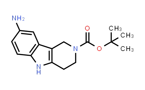 CAS No. 1629788-10-8, tert-Butyl 8-amino-3,4-dihydro-1H-pyrido[4,3-b]indole-2(5H)-carboxylate