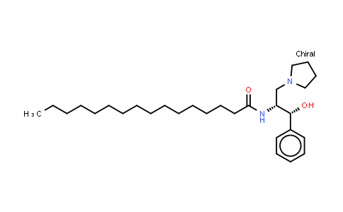 CAS No. 163042-29-3, Hexadecanamide, N-[(1R,2R)-2-hydroxy-2-phenyl-1-(1-pyrrolidinylmethyl)ethyl]-