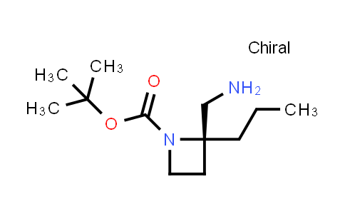 CAS No. 1630815-43-8, tert-Butyl (2R)-2-(aminomethyl)-2-propylazetidine-1-carboxylate