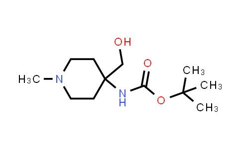 CAS No. 1630906-32-9, tert-Butyl N-[4-(hydroxymethyl)-1-methylpiperidin-4-yl]carbamate