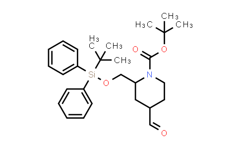 CAS No. 1630906-46-5, tert-Butyl 2-{[(tert-Butyldiphenylsilyl)oxy]methyl}-4-formylpiperidine-1-carboxylate