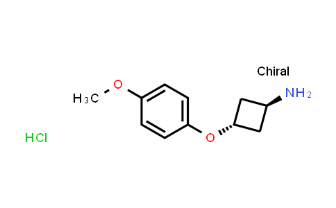 CAS No. 1630906-53-4, trans-3-(4-Methoxyphenoxy)cyclobutanamine hydrochloride