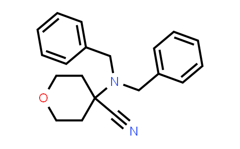 CAS No. 1630906-81-8, 4-(Dibenzylamino)tetrahydro-2H-pyran-4-carbonitrile