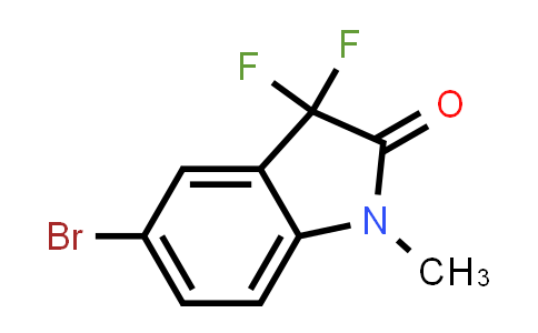 CAS No. 1630906-88-5, 5-Bromo-3,3-difluoro-1-methyl-2,3-dihydro-1H-indol-2-one