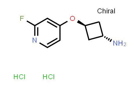 CAS No. 1630907-34-4, trans-3-((2-Fluoropyridin-4-yl)oxy)cyclobutanamine dihydrochloride