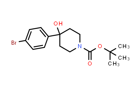 CAS No. 163209-96-9, 1-Piperidinecarboxylic acid, 4-(4-bromophenyl)-4-hydroxy-, 1,1-dimethylethyl ester