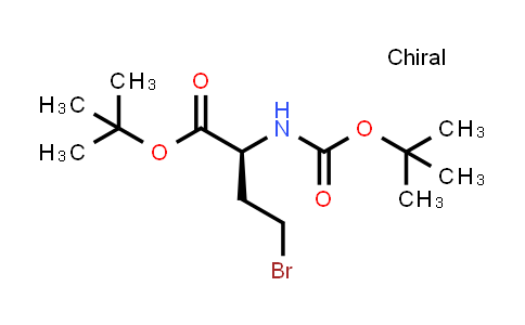 CAS No. 163210-89-7, Butanoic acid, 4-bromo-2-[[(1,1-dimethylethoxy)carbonyl]amino]-, 1,1-dimethylethyl ester, (2S)-