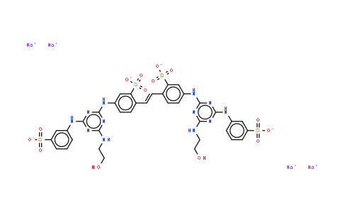 CAS No. 16324-27-9, 4,4'-bis4-(2-hydroxyethyl)amino-6-(m-sulphonatoanilino)-1,3,5-triazin-2-ylaminostilbene-2,2'-disulphonate (sodium salt)