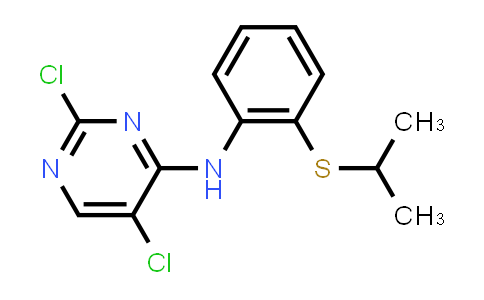 CAS No. 1632485-14-3, 2,5-Dichloro-N-(2-(isopropylthio)phenyl)pyrimidin-4-amine