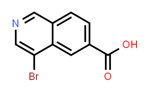 CAS No. 1637280-23-9, 4-Bromoisoquinoline-6-carboxylic acid