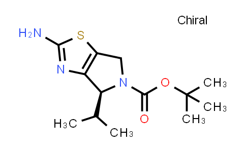CAS No. 1637310-38-3, tert-Butyl (4S)-2-amino-4-(propan-2-yl)-4H,5H,6H-pyrrolo[3,4-d][1,3]thiazole-5-carboxylate