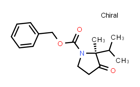 CAS No. 1637310-45-2, benzyl (2S)-2-methyl-3-oxo-2-(propan-2-yl)pyrrolidine-1-carboxylate