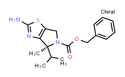 CAS No. 1637310-48-5, benzyl (4S)-2-amino-4-methyl-4-(propan-2-yl)-4H,5H,6H-pyrrolo[3,4-d][1,3]thiazole-5-carboxylate