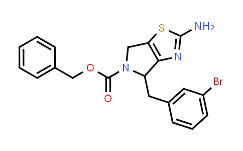 CAS No. 1637310-51-0, Benzyl 2-amino-4-[(3-bromophenyl)methyl]-4H,5H,6H-pyrrolo[3,4-d][1,3]thiazole-5-carboxylate