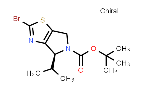 CAS No. 1637310-58-7, tert-Butyl (4S)-2-bromo-4-(propan-2-yl)-4H,5H,6H-pyrrolo[3,4-d][1,3]thiazole-5-carboxylate