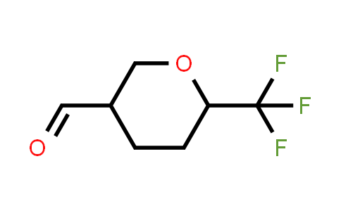 CAS No. 1637310-77-0, 6-(Trifluoromethyl)oxane-3-carbaldehyde