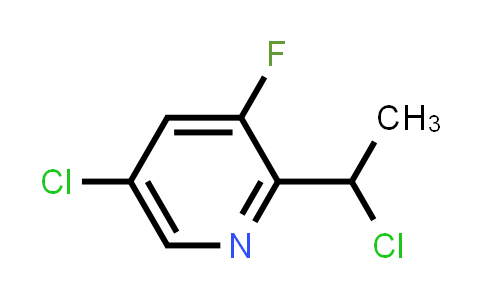 CAS No. 1637310-94-1, 5-Chloro-2-(1-chloroethyl)-3-fluoropyridine