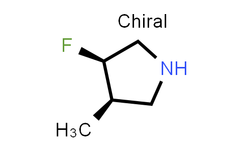CAS No. 1637399-38-2, rel-(3R,4R)-3-Fluoro-4-methylpyrrolidine