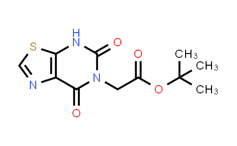 CAS No. 1637533-75-5, tert-Butyl 2-{5,7-dioxo-4H,5H,6H,7H-[1,3]thiazolo[5,4-d]pyrimidin-6-yl}acetate
