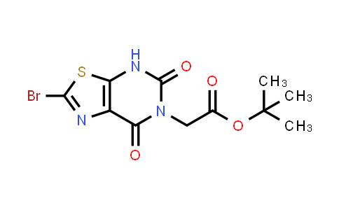 CAS No. 1637533-76-6, tert-Butyl 2-{2-bromo-5,7-dioxo-4H,5H,6H,7H-[1,3]thiazolo[5,4-d]pyrimidin-6-yl}acetate