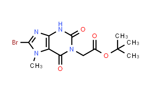 CAS No. 1637533-84-6, tert-Butyl 2-(8-bromo-7-methyl-2,6-dioxo-2,3,6,7-tetrahydro-1H-purin-1-yl)acetate